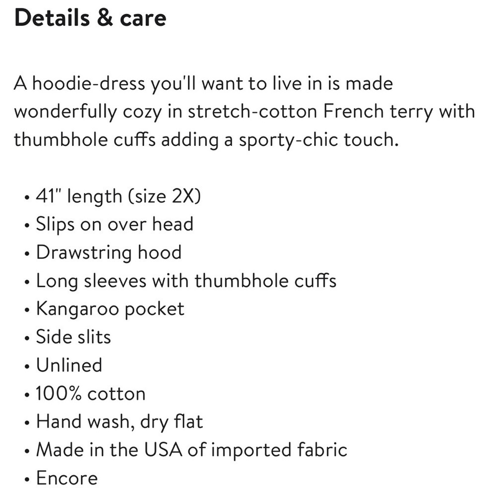 Caslon French Terry Hooded Stripe Dress with Kangaroo Pocket in Size 3X - Picture 2 of 12